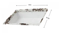 American Imaginations 20,75 pouces. W 14,5 pouces. D Évier sous plan de salle de bain rectangulaire certifié CSA en couleur blancheAI-34616