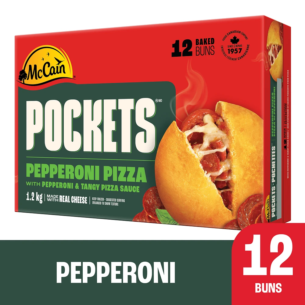 McCain® Pizza Pockets® Pepperoni, 12 x 100g