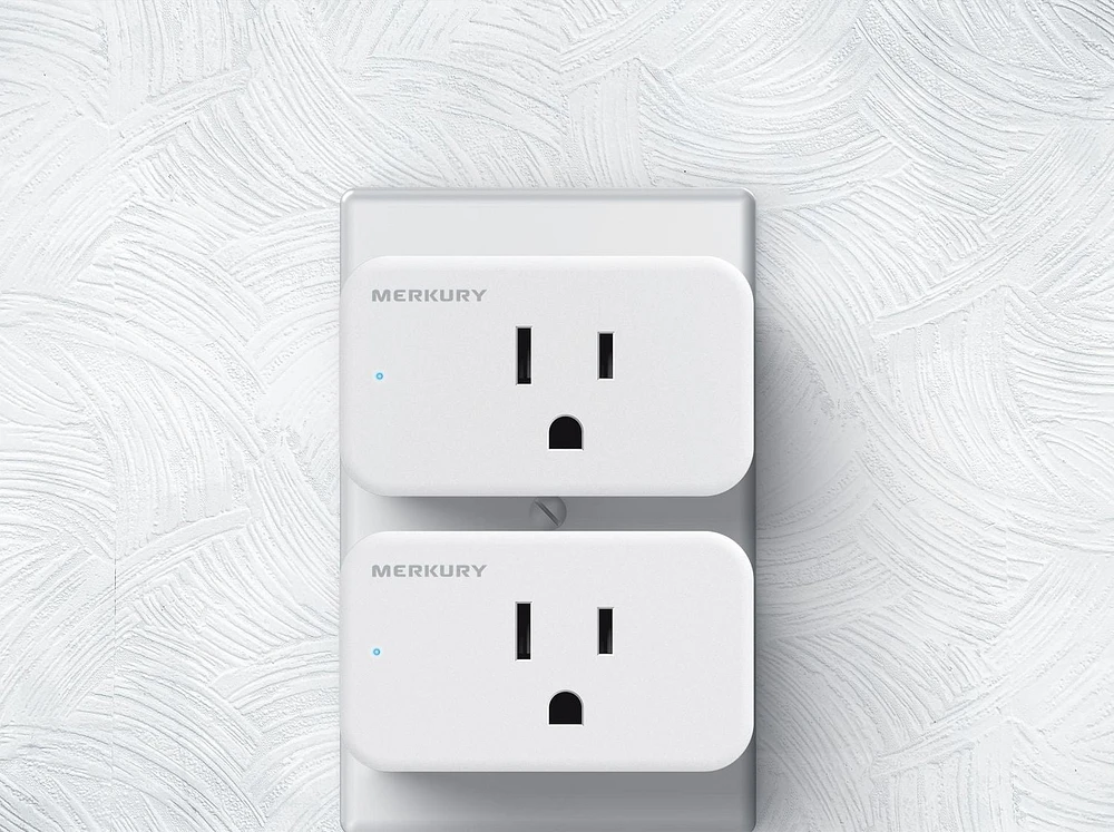 Merkury Smart Wi-Fi Plug 2 Pack, Smart Wi-Fi  Outlet 2PK