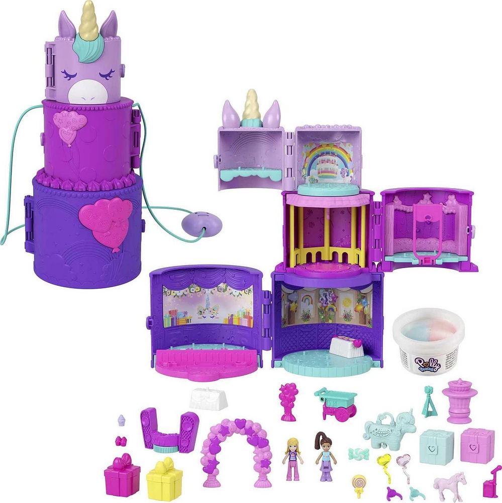 Ensemble de jeu d'anniversaire Spin 'N Surprise de Polly Pocket