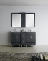 Imaginations Américaines  60 pouces W Vanity Base Set  Gris