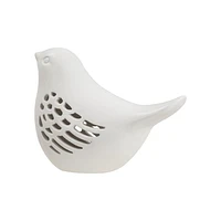 OISEAU EN CÉRAMIQUE HOMETRENDS AVEC LUMIÈRE B/O 8"L × 3.8"W × 5.8"H