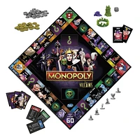 Monopoly : édition Disney Villains, jeu de plateau pour enfants, pour jouer avec les méchants de Disney, à partir de 8 ans