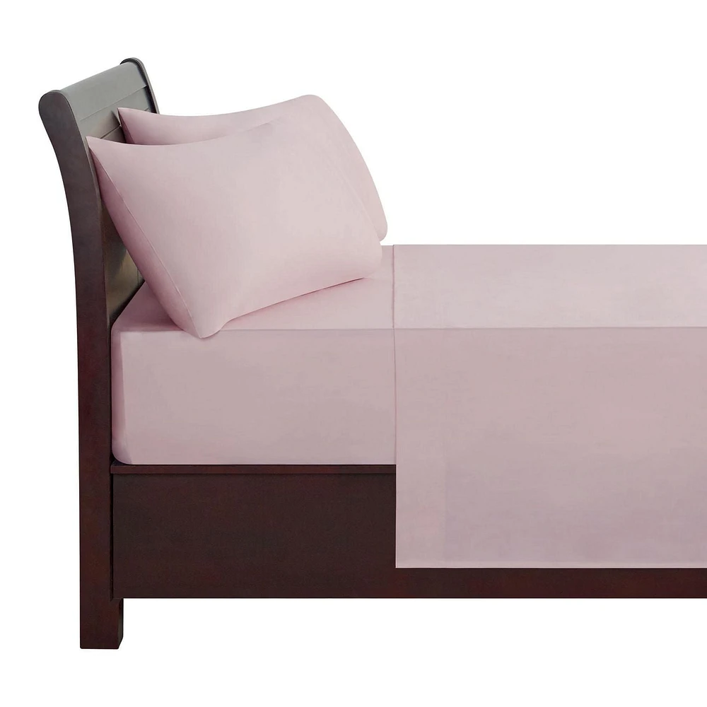 Ensemble de draps 100 % coton à contexture de 400 fils hometrends, satin de coton Taille : 1 place