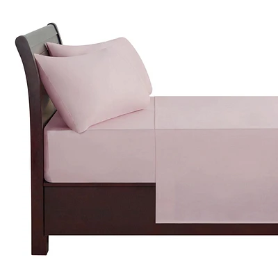 Ensemble de draps 100 % coton à contexture de 400 fils hometrends, satin de coton Taille : 1 place
