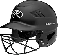 Rawlings RCFH Helmet with Facemask - Black, Rawlings OSFM Helmet & Mask Combo - Black