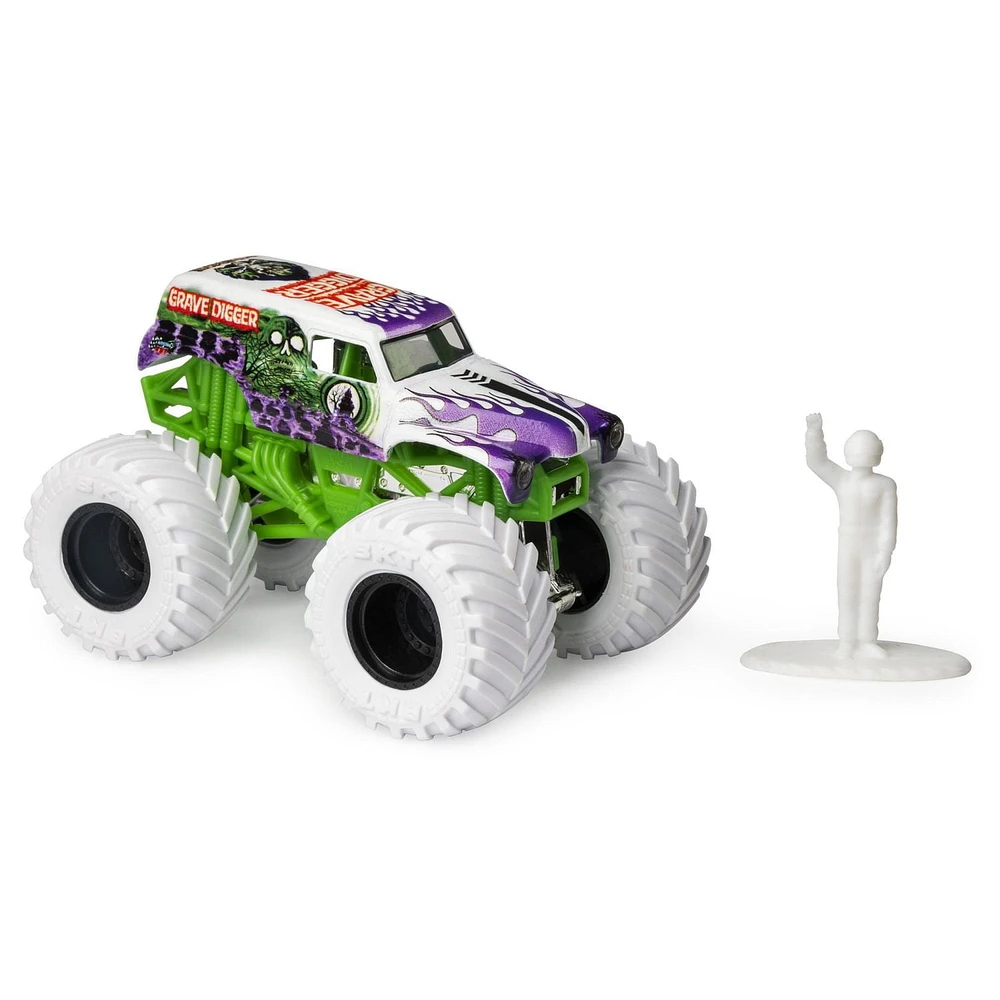 Monster Jam, Official Grave Digger Monster Truck, Die-Cast Vehicle, Inverse Trucks Series, 1:64 Scale