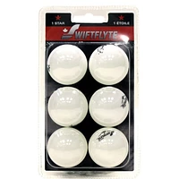 Ensemble de raquettes et balles de tennis de table/ping-pong Swiftflyte™ Black Mist - Comprend 2 raquettes à contrôle élevé et 12 balles
