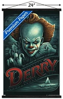 IT - Pennywise Derry Wall Poster, 14.725" x 22.375" Framed