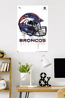 NFL Denver Broncos - Drip Helmet 20 Wall Poster, 22.375" x 34"