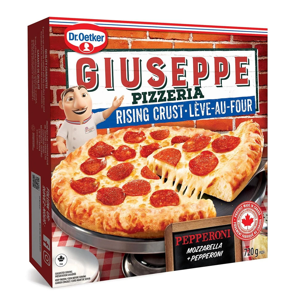 Dr. Oetker Giuseppe Pizzeria Rising Crust Pepperoni Pizza, 720 g