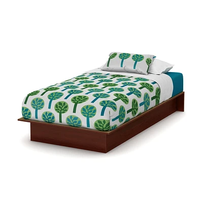 Lit plateforme simple (39 po) Smart Basics, Cerisier royal de Meubles South Shore