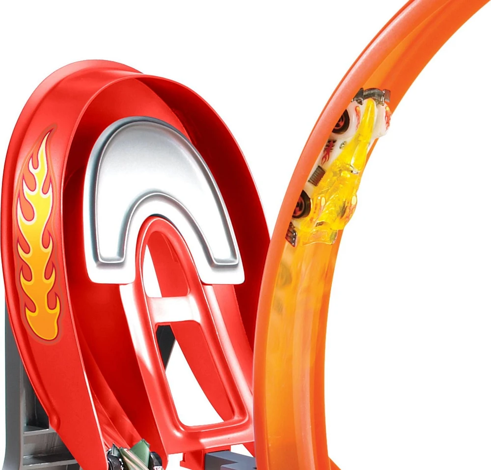 Hot Wheels Coffret Piste de course Motorisée