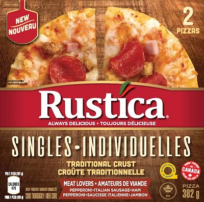 RUSTICA SINGLES MEAT LOVERS PIZZA