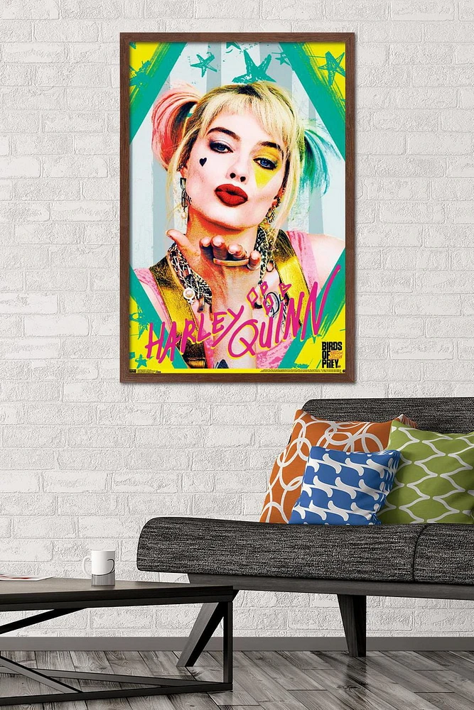 DC Comics Movie - Birds of Prey - Harley Quinn - Kiss Wall Poster
