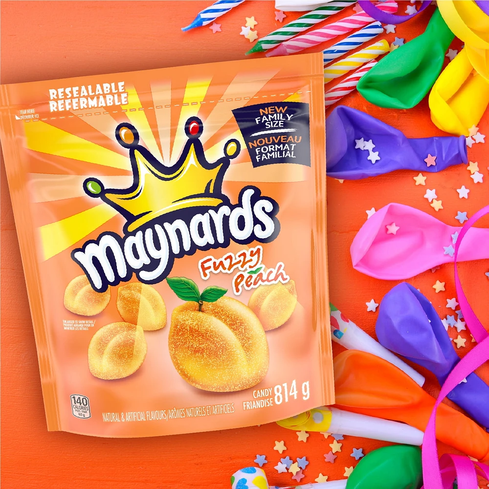 Friandises Maynards Fuzzy Peach, format familial 814 g