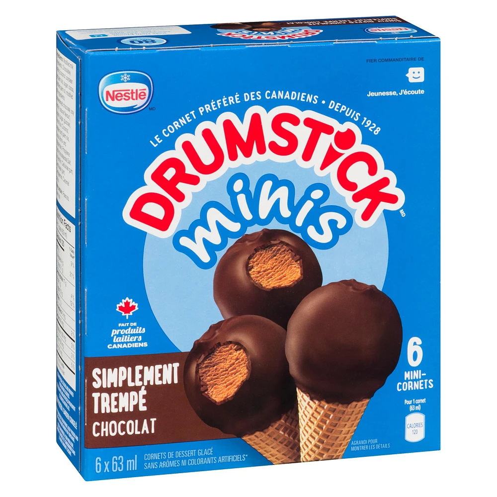 NESTLÉ® DRUMSTICK® Minis Simply Dipped Chocolate 6-Pack