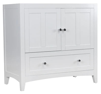 Imaginations Américaines  34.5 pouces W Vanity Base Blanc
