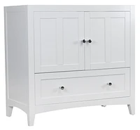 Imaginations Américaines  34.5 pouces W Vanity Base Blanc