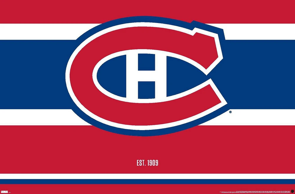 NHL Montreal Canadiens - Logo 21 Wall Poster, 22.375" x 34"