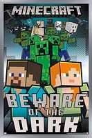 Minecraft - Beware Of The Dark Wall Poster with Magnetic Frame