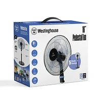 WESTINGHOUSE 16" PEDESTAL FAN, OSCILLATION, TILT ADJUSTABLE