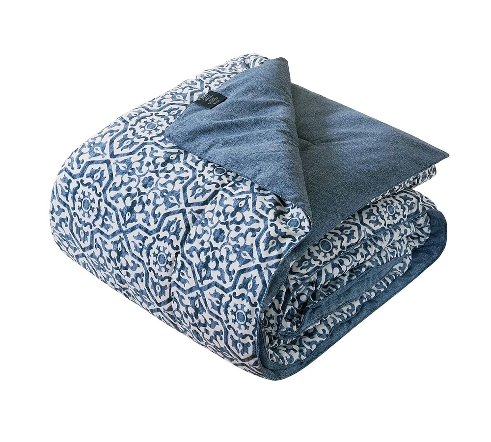 Chaps 3pc Comforter Set Navy Double/Queen, Cozy Navy D/Q Regular Blanket