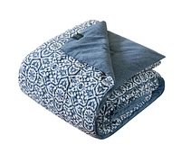 Chaps 3pc Comforter Set Navy Double/Queen, Cozy Navy D/Q Regular Blanket