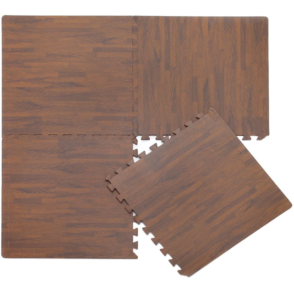 Mainstays Interlocking Foam Mat, Wood interlocking foam mat