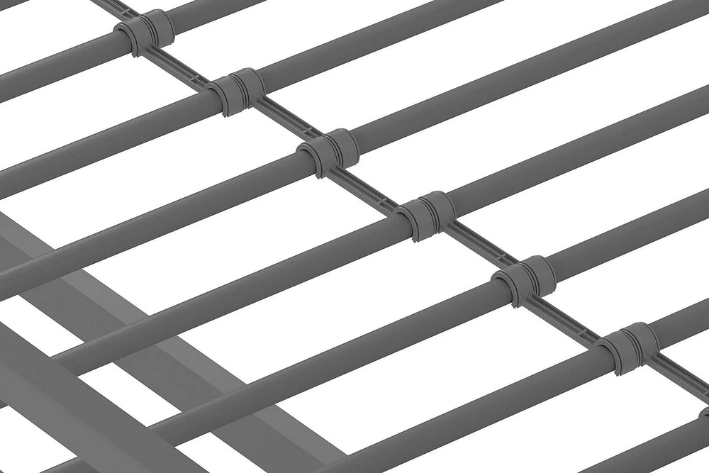 Lit Mezzanine en Métal Brittain Your Zone, Argent