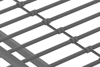Lit Mezzanine en Métal Brittain Your Zone, Argent