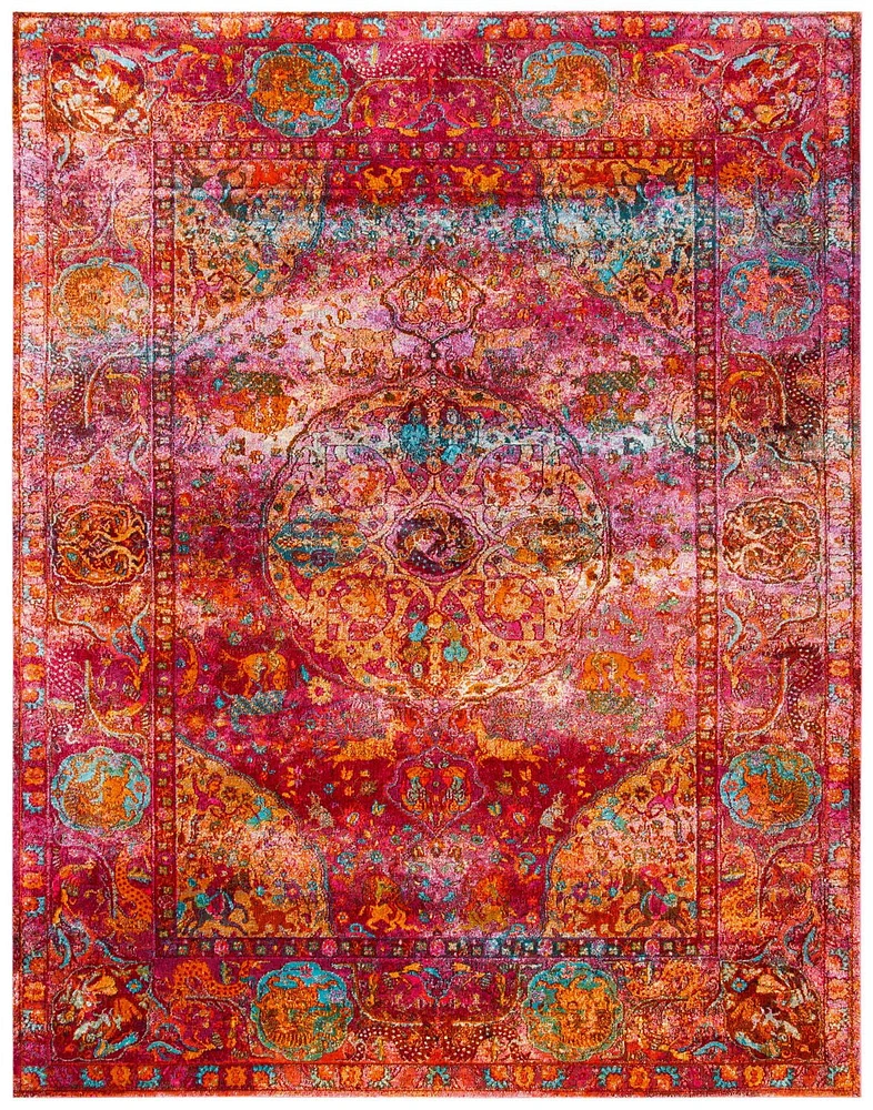 SAFAVIEH Luxor Metha Floral Bordered Area Rug