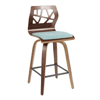 Tabouret de comptoir de comptoir moderne milieu-du-siècle Folia, de LumiSource