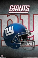 NFL New York Giants - Helmet 16 Wall Poster, 14.725" x 22.375" Framed