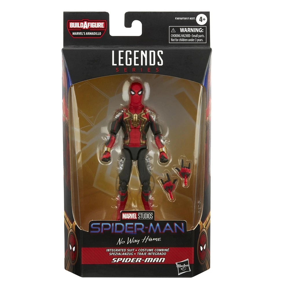 Marvel Legends Series Spider-Man en costume combiné, figurine de collection de 15 cm et 2 accessoires
