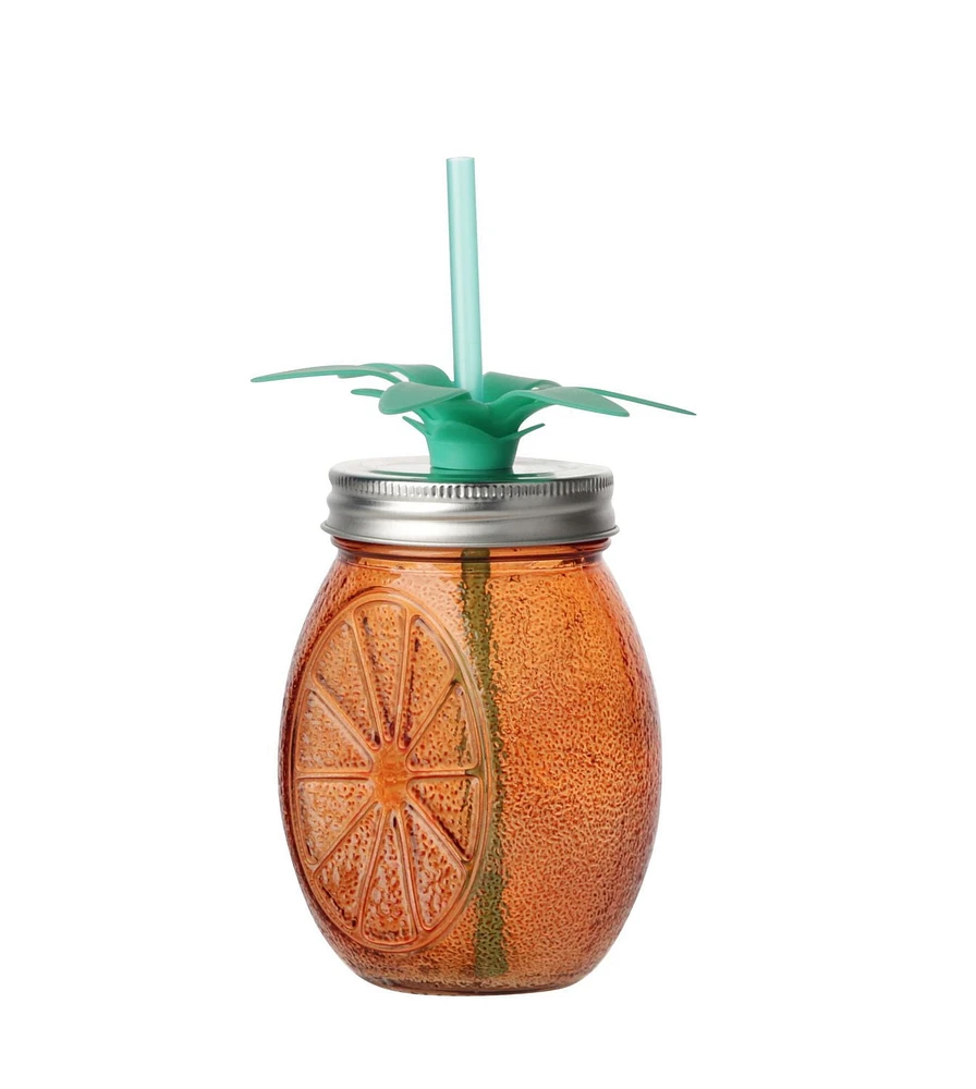 16oz glass sipper