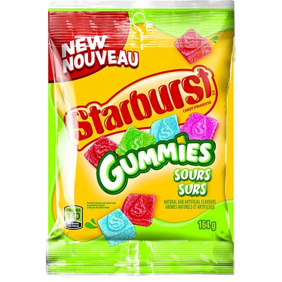 STARBURST, Sour Gummy Candy, Sharing Bag, 164g, 1 bag, 164g