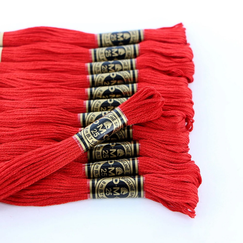 DMC Cotton 6 Strand Floss 8m - Red, 6 Strand