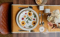 Fabstyles Chemin de table Bali 100 % coton – Lavable en machine au quotidien, chemin de table épais 35,6 x 182,9 cm pour table de salle à manger, de cuisine et d'extérieur