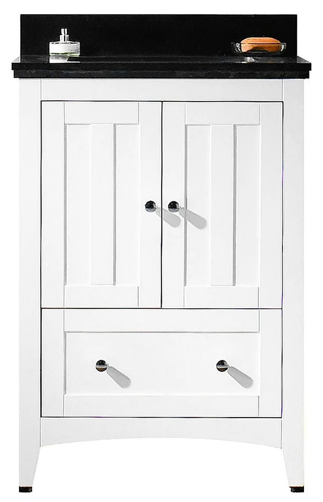 Imaginations américaines 23.75 po. W Vanity Blanc