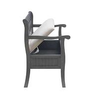 Harland Storage Bench, Grey