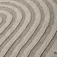 Tapis d'interieur exterieur abstrait Rug Branch Hogar, gris creme, moderne - Salon, chambre, salle a manger et cuisine