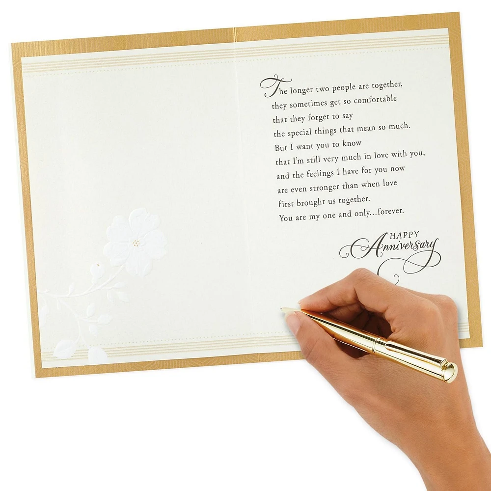 Carte d'anniversaire pour un époux, une épouse, un copain, une copine, Hallmark (« My Heart is Yours »)