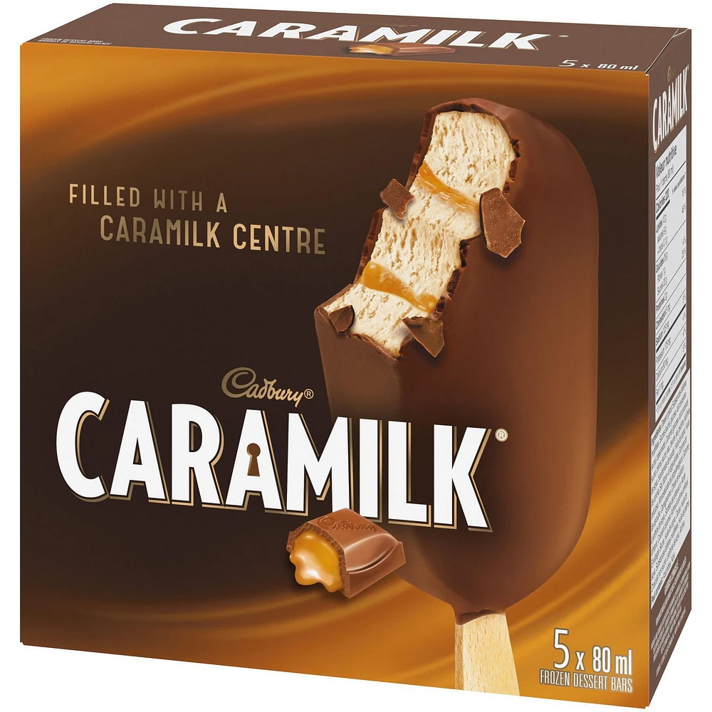 CADBURY® CARAMILK® Frozen Dessert Bars 5 x 80 ml, 5 x 80 ML