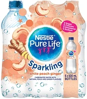 Pure Life Sparkling White Peach Ginger