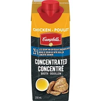 Campbell's Concentrated Less Salt Chicken Broth 250ML 24CA, Campbell's® Concentrated Beef Broth is up to 4x concentrated (vs. our Ready to Use broth) so that you can dial up and down the flavour intensity of your dishes. Simply add less water for more flavour!