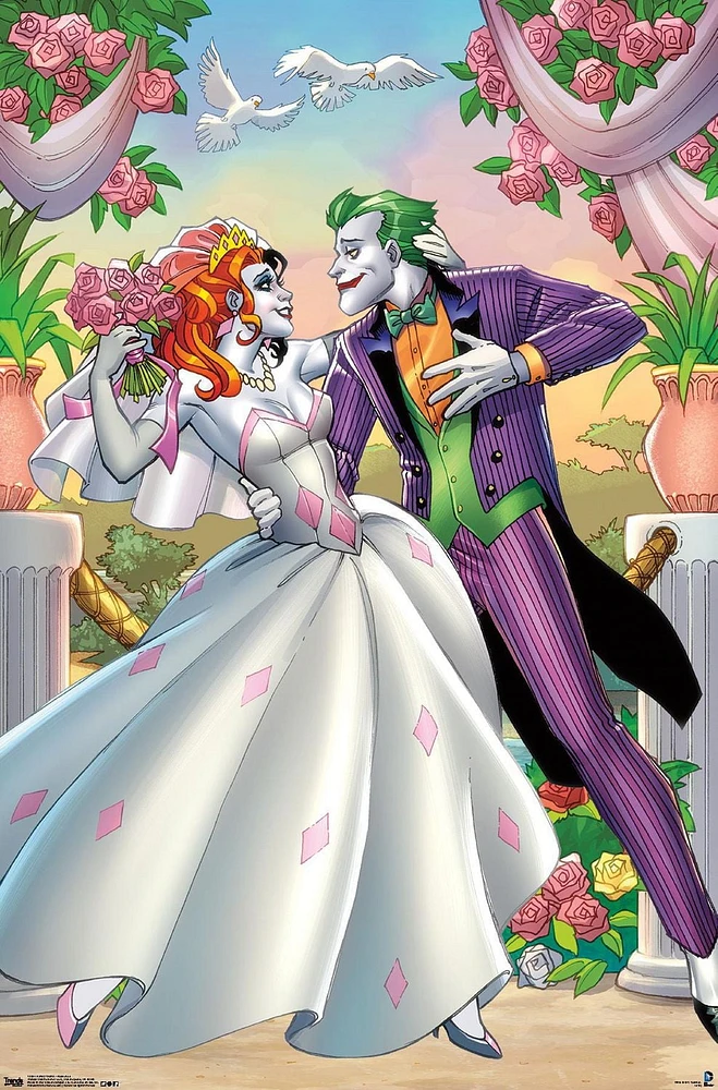 DC Comics Harley Quinn - Romance Wall Poster, 22.375" x 34"