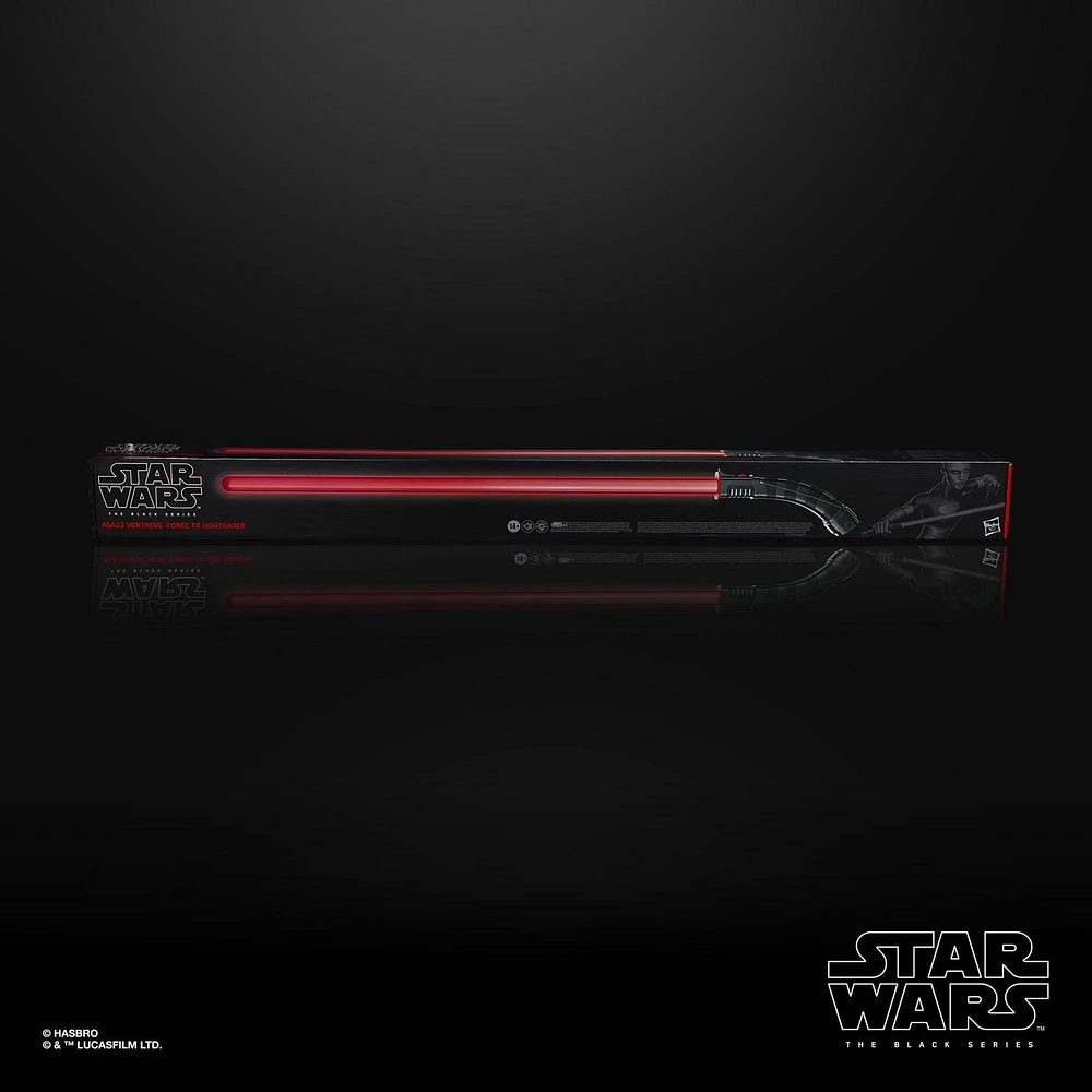 Star Wars The Black Series Asajj Ventress Force FX Lightsaber with LEDs and Sound Effects, Collectible Roleplay Item