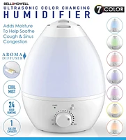 Humidificateur ultrasonique de Bell+Howell qui change de couleur