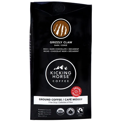 Kicking Horse Coffee - Grizzly Claw - Dark Roast - 284g Ground, 284 g - Ground Coffee